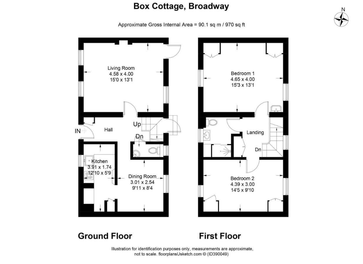 Box Cottage Broadway  Eksteriør bilde